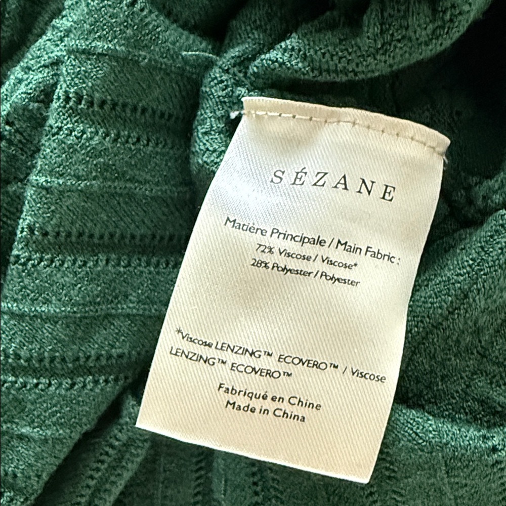 Sezane Green Knit Top - Picture 6 of 9